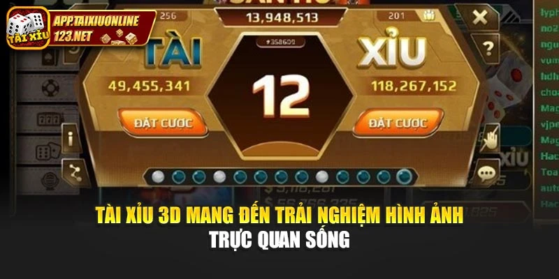 Tài Xỉu 3D Mang Đến Trải Nghiệm Hình Ảnh Trực Quan Sống
